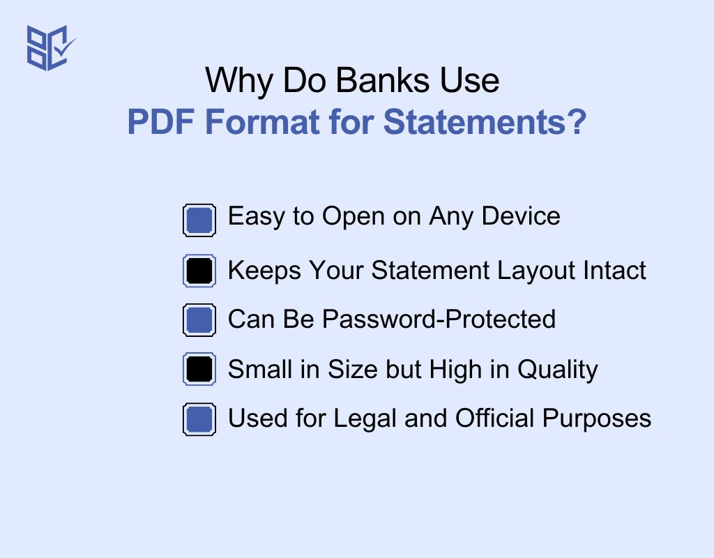 Why Do Banks Use PDF Format for Statements